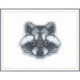 Oven, mini-kit badge-Raccoon (OV1094)