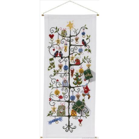 Permin, kit Calendrier de l' Avent Arbre aux cadeaux (PE34-1872)