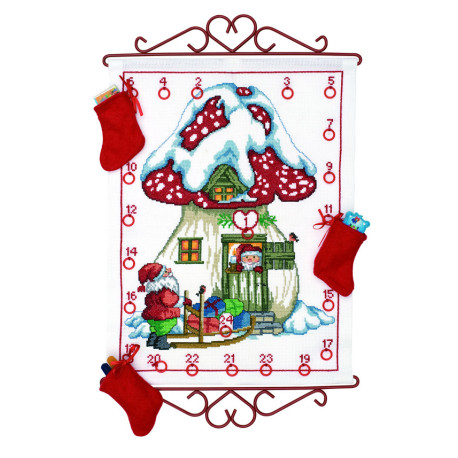 Permin, kit Calendrier de l'Avent, boucles incluses (PE34-9521)