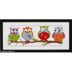 Permin, kit les quatre chouettes (PE92-3387)