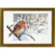 Permin, kit rouge-gorge en hiver (PE70-4128)
