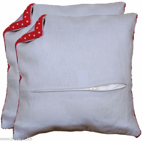 Vervaco, duo de dos de coussin carré coloris gris (PN0231004)