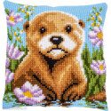 Vervaco, kit coussin au point de croix Loutre (PN0228642)