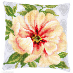 Vervaco, kit coussin Fleurs saumon (PN0174419)