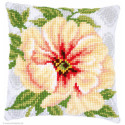 Vervaco, kit coussin Fleurs saumon (PN0174419)