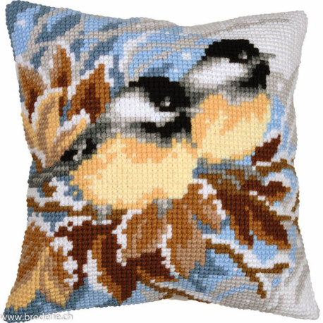 Vervaco, kit coussin Mésanges en hiver (PN0201752)