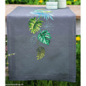 Vervaco, kit imprimé chemin de table Feuilles botaniques (PN0188625)