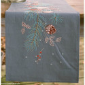 Vervaco, kit imprimé chemin de table Roses de Noël (PN0216932)