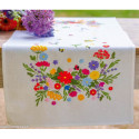 Vervaco, kit imprimé chemin de table un monde floral coloré (PN0216916)