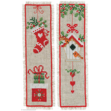 Vervaco, kit marque-pages Noël, lot de 2 (PN0178766)