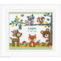 Vervaco, kit naissance animaux de la fôret (PN0150179)
