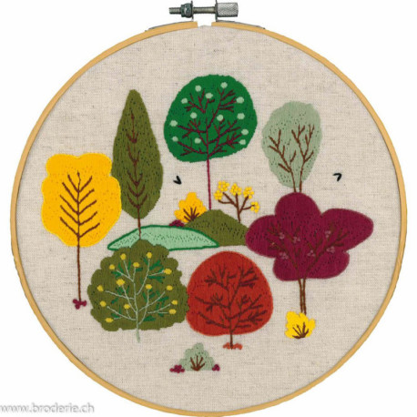 Vervaco, kit imprimé Forêt d'automne (PN0222674)