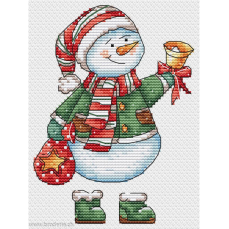 Andriana, kit Snowman with a bell (SANS-79)
