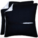 Vervaco, duo de dos de coussin carré coloris noir (PN0231006)