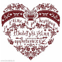 Isabelle Vautier, grille Coeur sampler je t'aime (LI32)