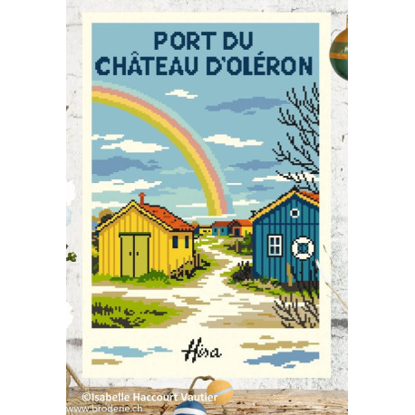 Isabelle Vautier, grille Port du Château d'Oléron (AF06)