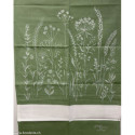 Graziano, Linge de cuisine Campi Fleurs vert (CU6566)