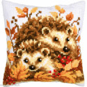 Vervaco, kit coussin au point de croix Hérissons en automne (PN0220606)