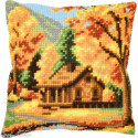 Vervaco, kit coussin au point de croix Paysage d'automne (PN0227789)