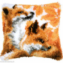 Vervaco, kit coussin au point noué Renards en automne (PN0221709)