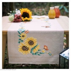 Vervaco, kit imprimé chemin de table Tournesols (PN0206766)