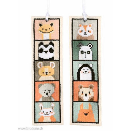 Vervaco, kit marque-page Petits animaux lot de 2 (PN0229818)