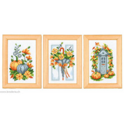 Vervaco, kit miniature Automne lot de 3 (PN0227555)