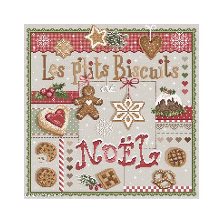 Madame la Fée, grille Les P'tits biscuits de Noël (FEE174)