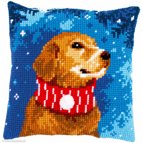 Vervaco, Kit coussin Chien avec écharpe (PN0196763)