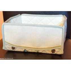 Ricami, Panier gris et bleu (NA00732.10)