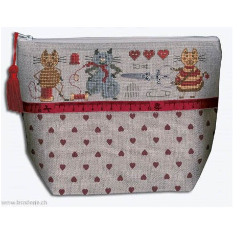 Bonheur des Dames, kit trousse couture chats (BD9046)