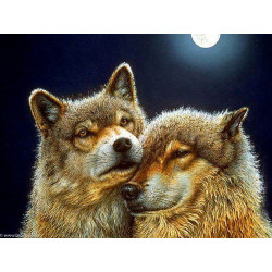 Artibalta, kit diamant paire de loups - Pair of Wolves (AZ-1200)