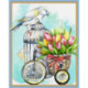 Artibalta, kit diamant pigeon et tulipes - Feathered Postman (AZ-1478)