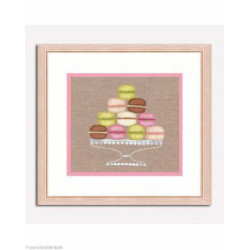 Bonheur des Dames, kit imprimé pyramide de macarons (BD1531)