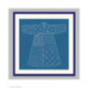 Bonheur des Dames, kit imprimé Sashico kimono sur fond bleu (BD3804)