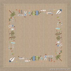 Bonheur des Dames, kit nappe Bord de mer (BD6028)