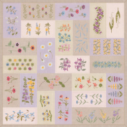 Bonheur des Dames, kit nappe fleurs patchwork (BD6031)