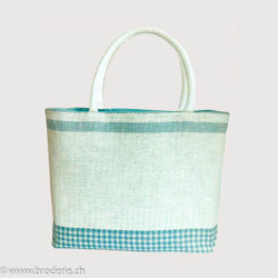 Bonheur des Dames, kit pour sac turquoise et blanc (BD8512)