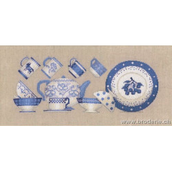 Bonheur des Dames, kit vaisselle bleue (BD1081)