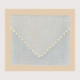 Bonheur des Dames, pochette lin gris perle (BDPOC5)
