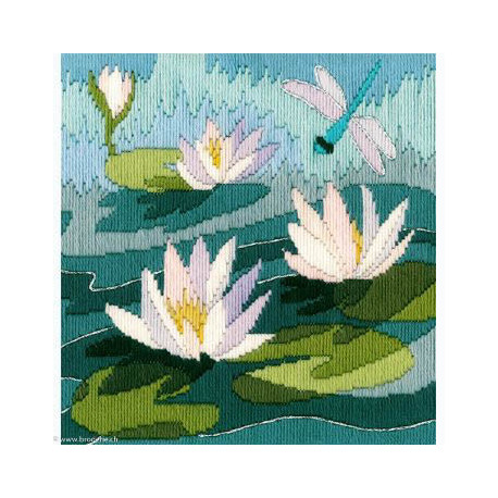 Bothy Thread, kit Long Stitch - Waterlilies (BOLSWL)