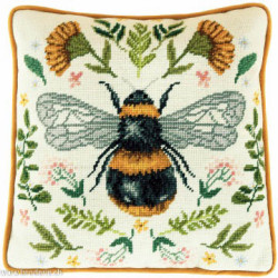 Bothy Threads, kit canevas peint Botanical Bee (BOTAP12)