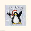 Bothy Threads, kit carte de voeux - PPP Playing Snowballs (BOXMAS34)
