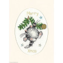 Bothy Threads, kit carte de voeux - Swing Into Xmas (BOXMAS40)