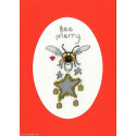 Bothy Threads, kit carte de voeux Bee Merry (BOXMAS45)