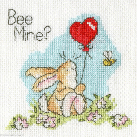 Bothy Threads, kit Carte de Voeux Bee Mine (BOXGC18)