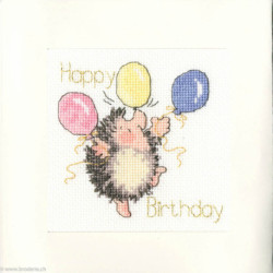 Bothy Threads, kit Carte de Voeux Birthday Balloons (BOXGC23)