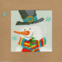 Bothy Threads, kit carte de Voeux bonhomme de neige (BOXMAS17)