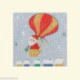 Bothy Threads, kit carte de voeux Christmas - Delivery By Balloon (BOXMAS53)