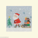 Bothy Threads, kit carte de voeux Christmas - Delivery By Sledge (BOXMAS52)